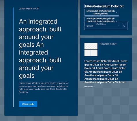 HP Hero before: fixed-height slots with text overflowing its container
