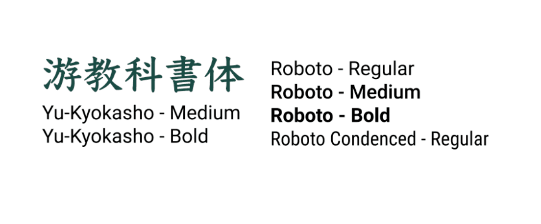 Mori style guide: Typography